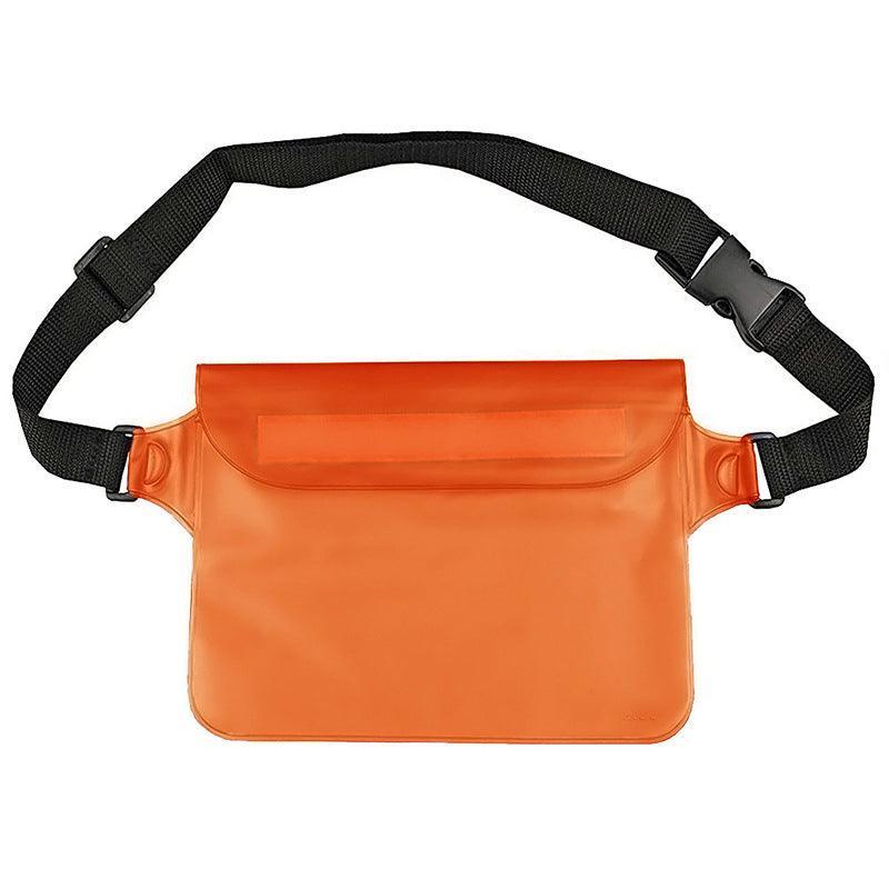 Waterproof Underwater Waist Belt Bum Bag Beach Swimming Boating Dry Phone Pouch - Grey