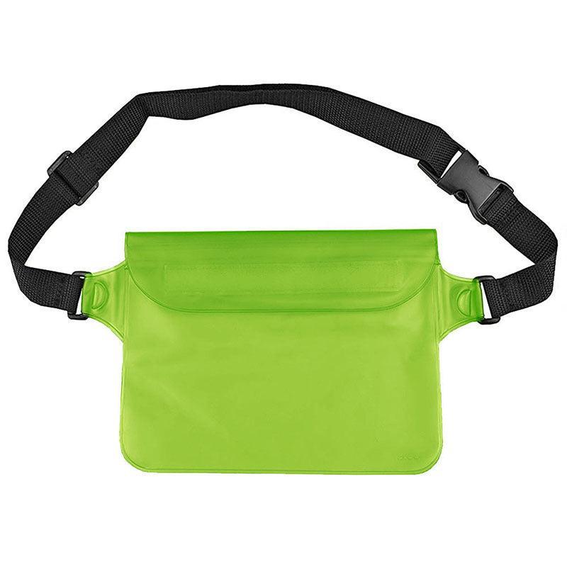Waterproof Underwater Waist Belt Bum Bag Beach Swimming Boating Dry Phone Pouch - Orange
