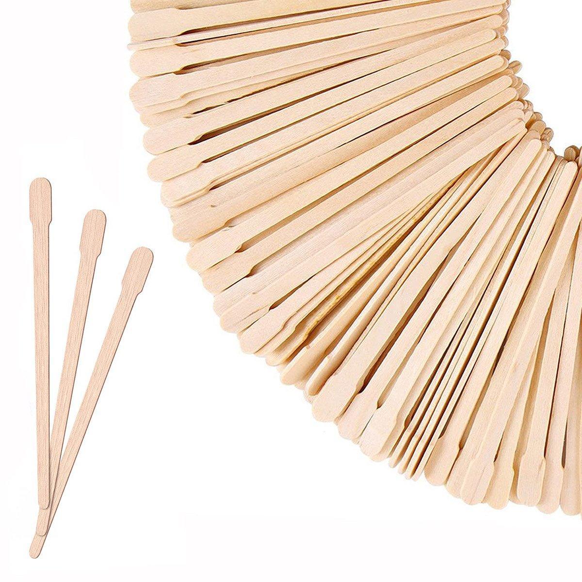 100pcs Beauty Shaving Wands Hair Removal Eyebrow Razors for Salon and Home Use - Flat