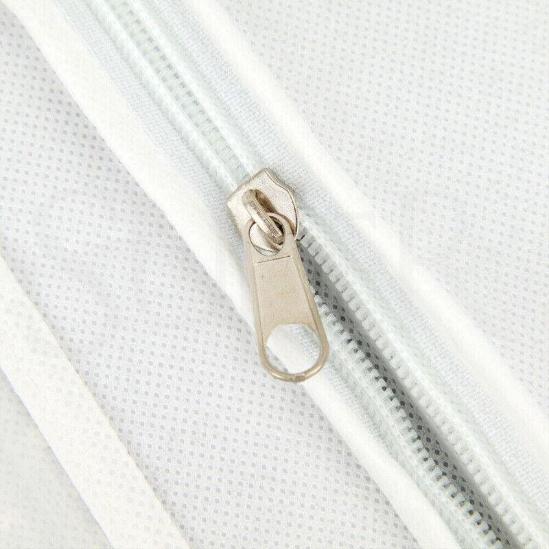 White Extra Large Wedding Dress Bridal Gown Garment Breathable Cover Storage Bag
