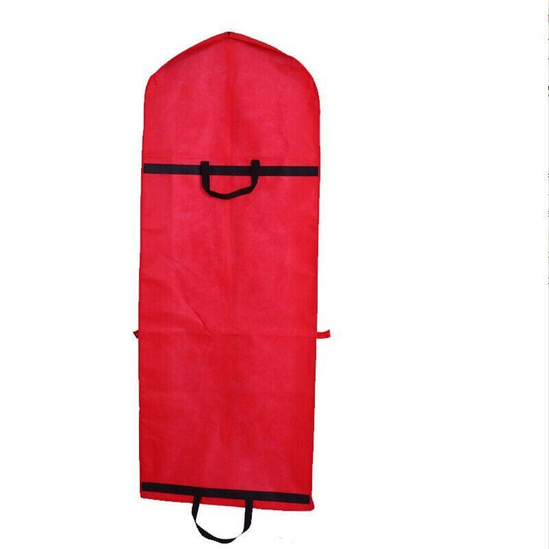 Wedding Dress Garment Bag 180cm Long Bridal Gown Storage Dustproof Cover Zipper - Beige