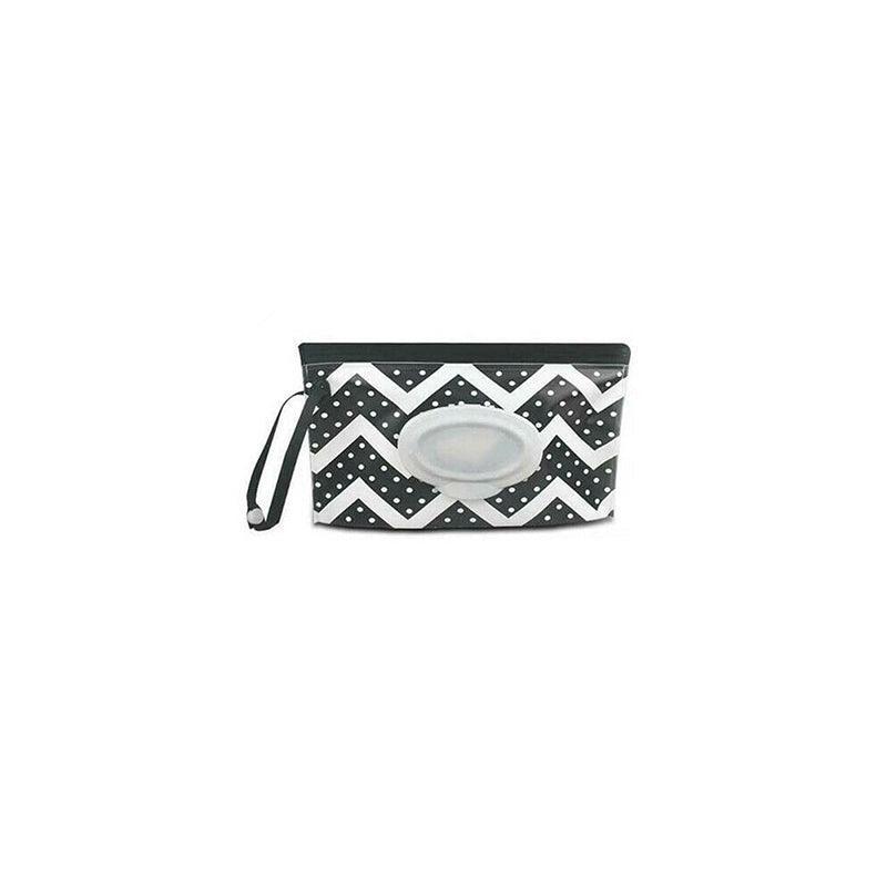 Portable Wet Wipe Pouch Dispenser Bag Travel Reusable Tissue Case Holder Storage - White