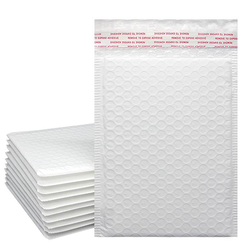 25PCS Poly Bubble Mailers Envelope Padded Bag White Cushioned Satchel 15 Sizes - 25PCS-22*26CM