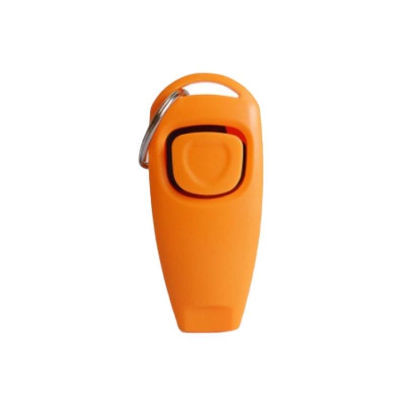 Dog Whistle and Clicker Set for Training Stop Barking Obedience Tool Combo - White