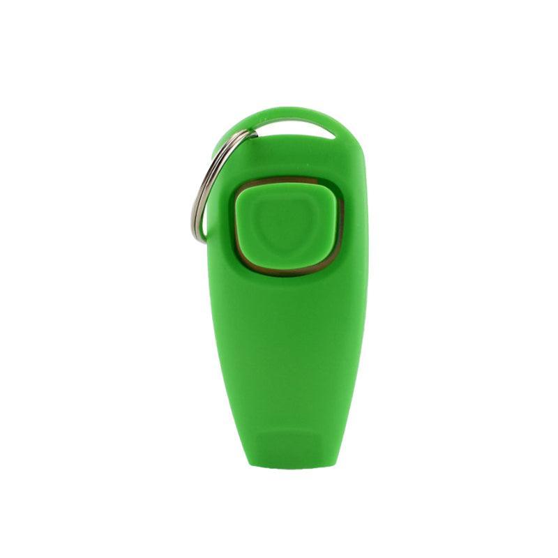 Dog Whistle and Clicker Set for Training Stop Barking Obedience Tool Combo - White