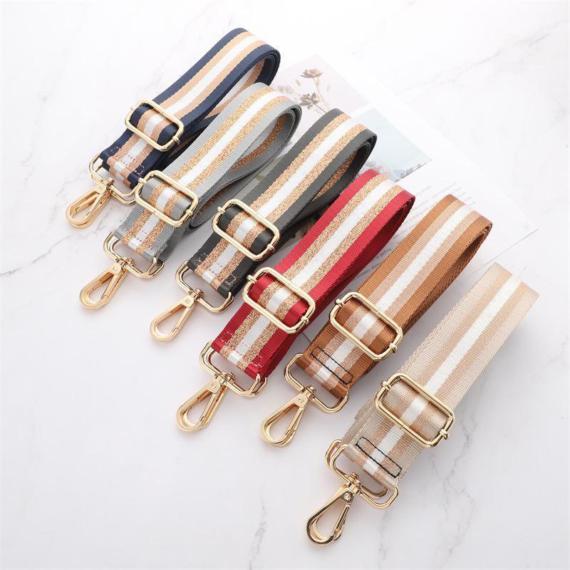 New Crossbody Bag Handbag Belt Satchel Wide Adjustable Canvas Shoulder Strap - Coffee