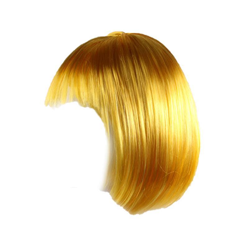 Short Bob Wig with Bangs for Women Synthetic Cosplay Party Hair in 14 Colours - Brown