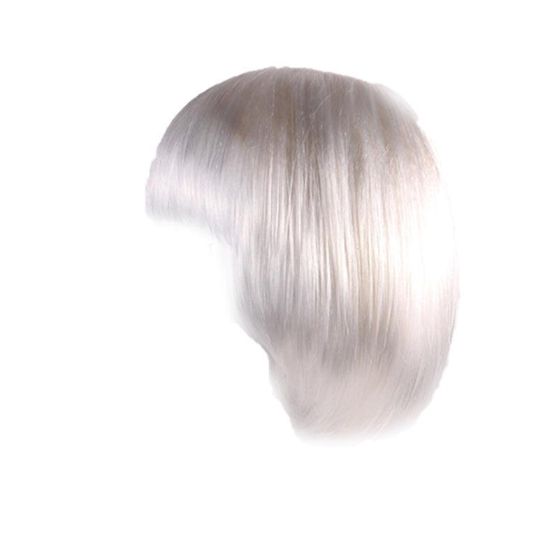 Short Bob Wig with Bangs for Women Synthetic Cosplay Party Hair in 14 Colours - Light Purple