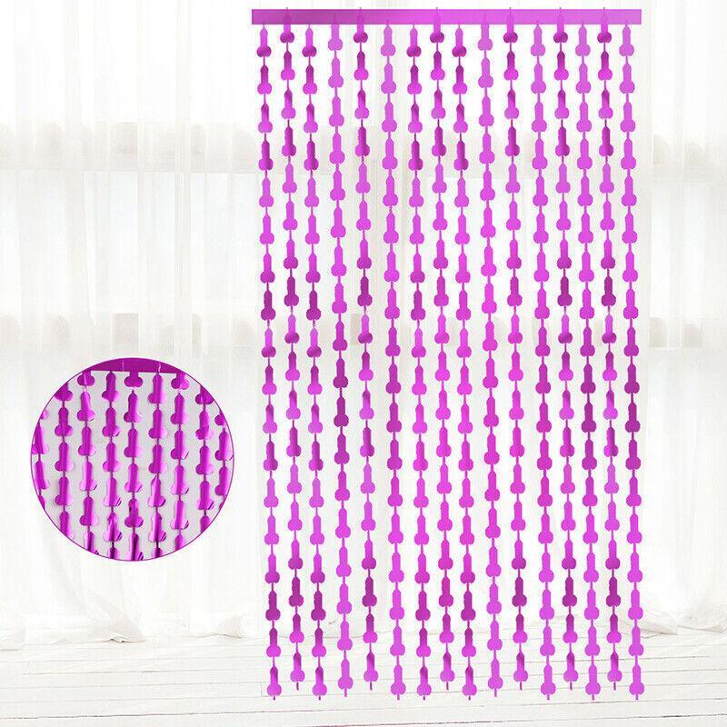 Metallic Tinsel Curtain 2m x 1m Hens Party Backdrop Foil Fringe Hanging Decor - Green