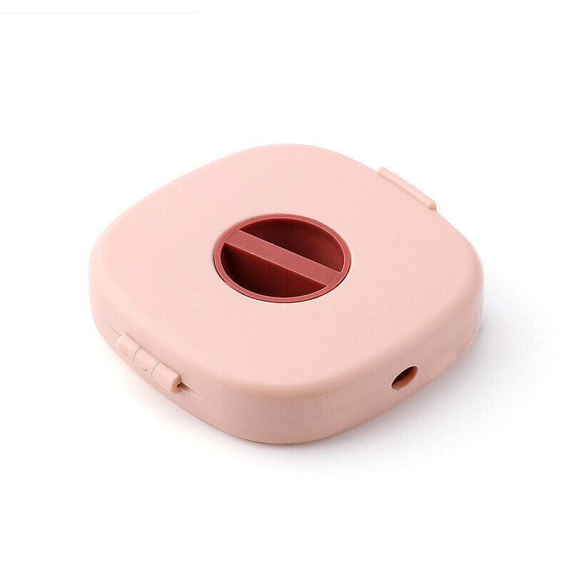 Case Cord Tangle Free Organizer Portable Earphones Manager Wire Winder Cable - Pink*1