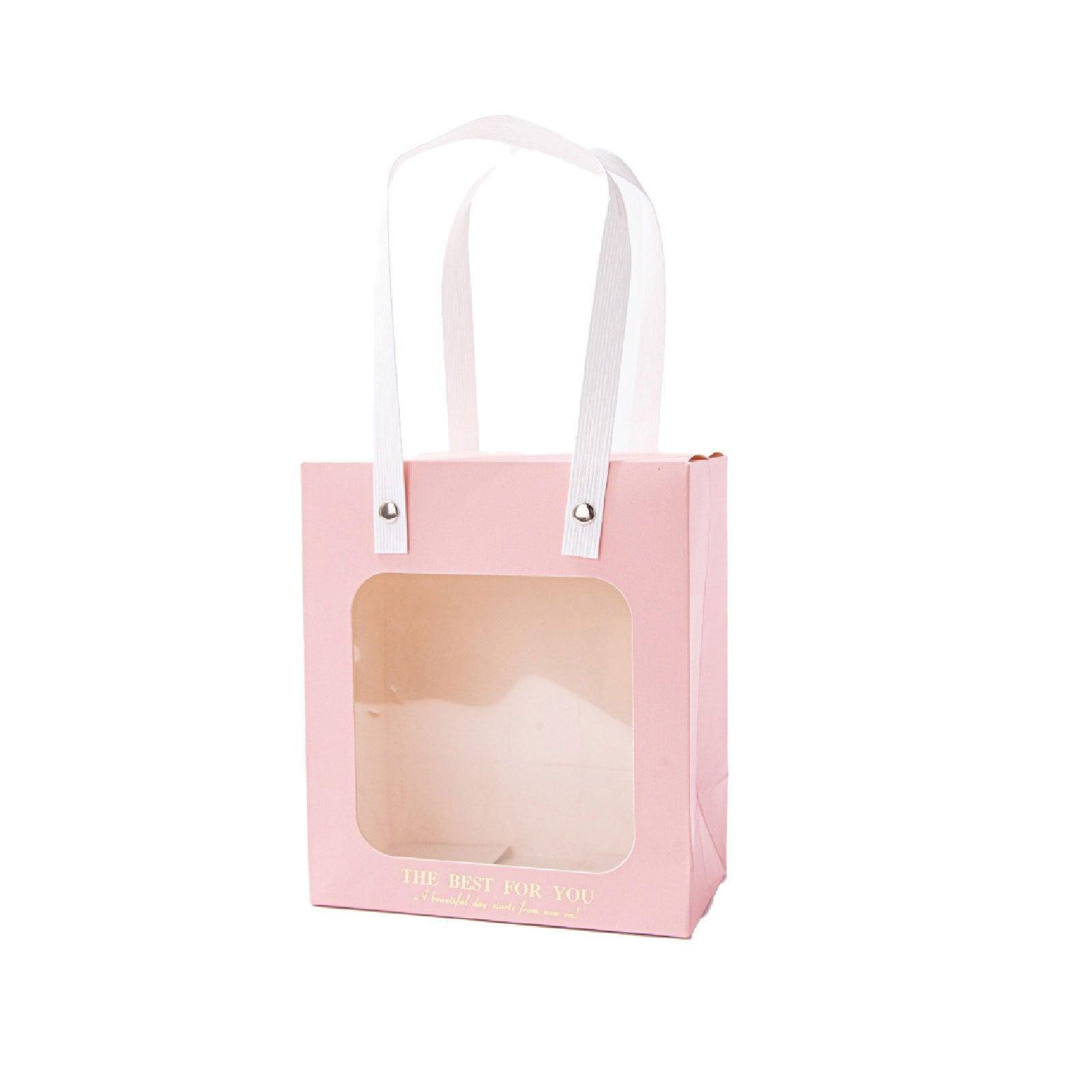 20pcs Translucent Gift Bags Packaging Tote Birthday Party Favors Candy Bags - Green-M Size