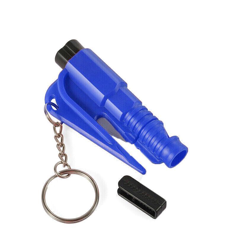 3 In 1 Car Window Glass Breaker Emergency Escape Tool with Cutter - Yellow