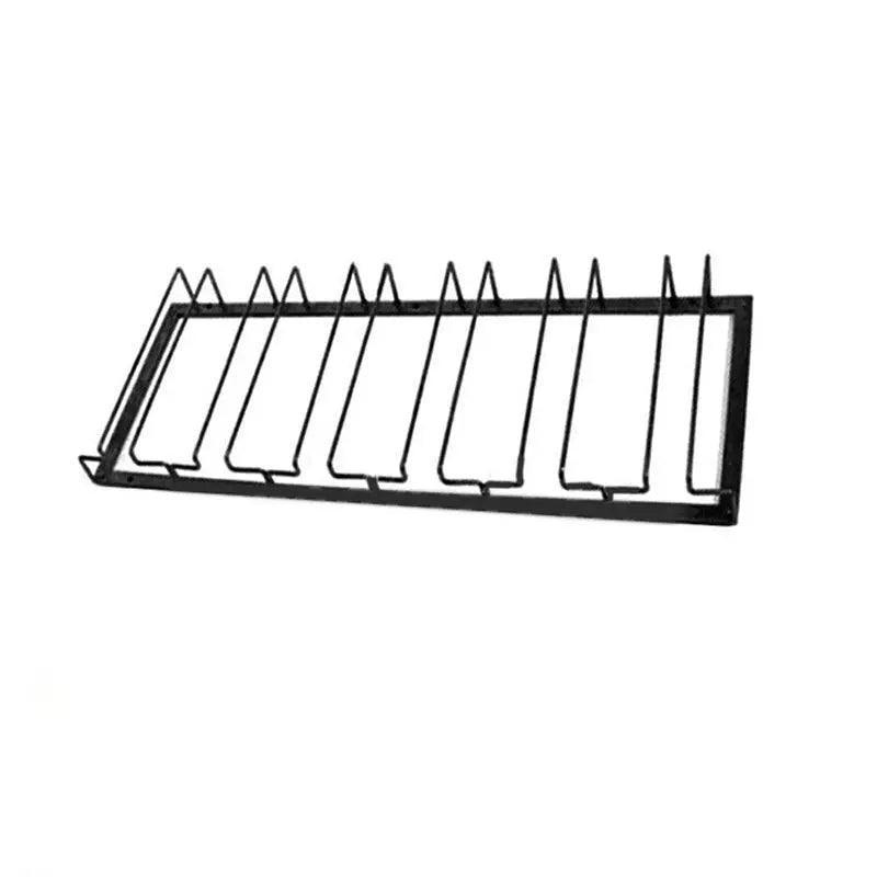 8/7/6/5/4/3 Slots Wine Glass Rack Holder Hanger Hanging Bar Storage Drying Rack - 7 Slots