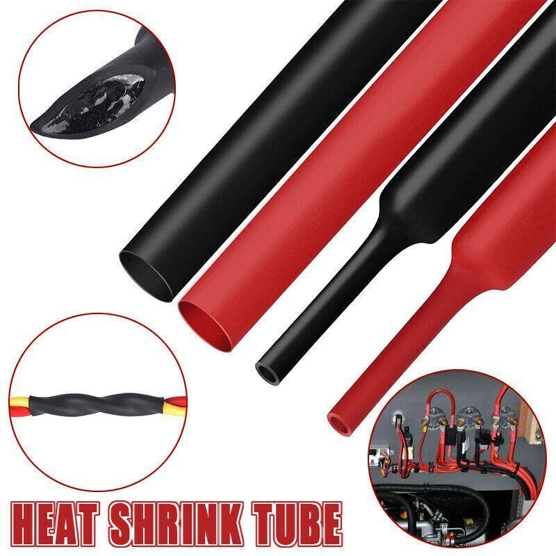 Grade Marine Heat Shrink Tubing 3:1 Wire Sleeve Glue Inside Fast Wrap Insulation Black 3M - 12.7mm*3M