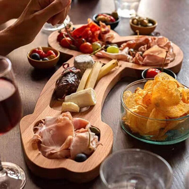 Wooden Cheese Board Serving Aperitif Board Charcuterie Board Meat Cheese Platter - S (24CM)