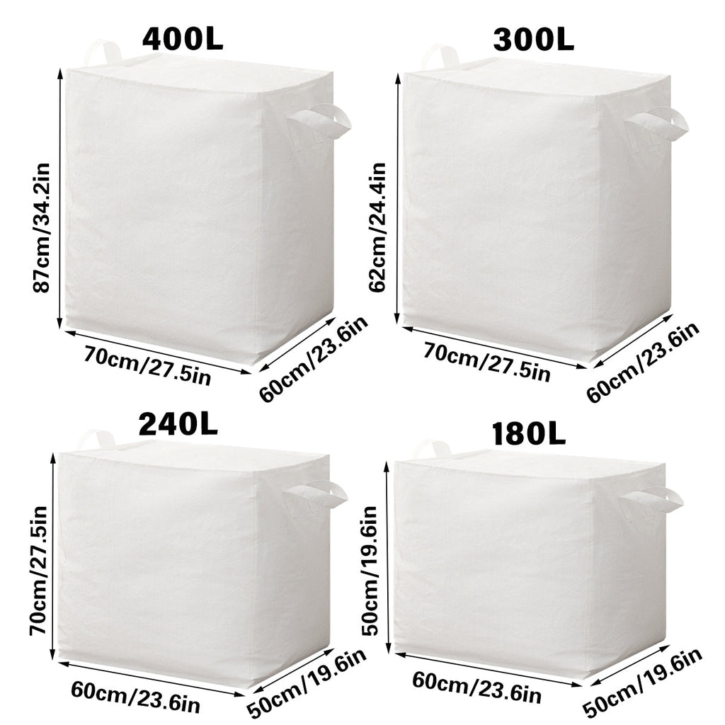 Large Capacity Moving Bag Packing Quilt Storage Luggage Clothing Organizer Tote - 400L
