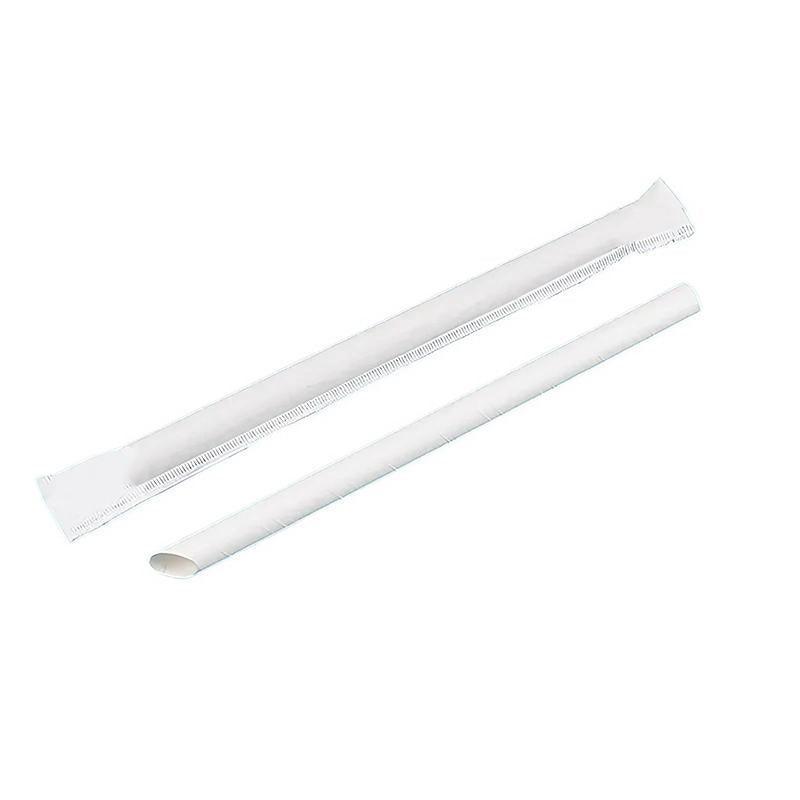 1000-2000pcs Colourful Paper Drinking Straws FOIL Metallic Party - Kraft-6*190mm 2000PCS