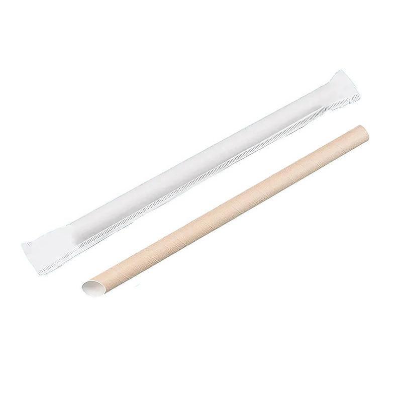 1000-2000pcs Colourful Paper Drinking Straws FOIL Metallic Party - White-6*190mm 2000PCS