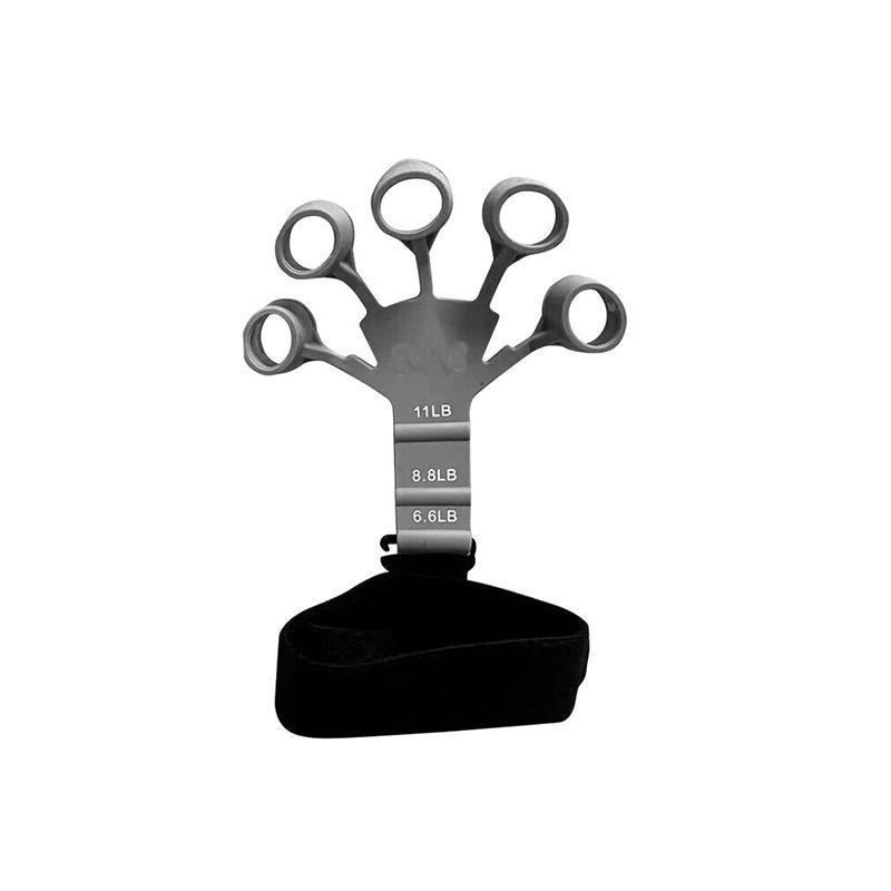 Finger Exerciser Strength Gripper Forearm Trainer Hand Grip Strengthener Therapy - 1# Grey (11LB)