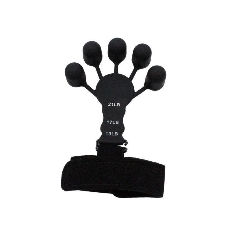 Finger Exerciser Strength Gripper Forearm Trainer Hand Grip Strengthener Therapy - 2# Black (21LB)