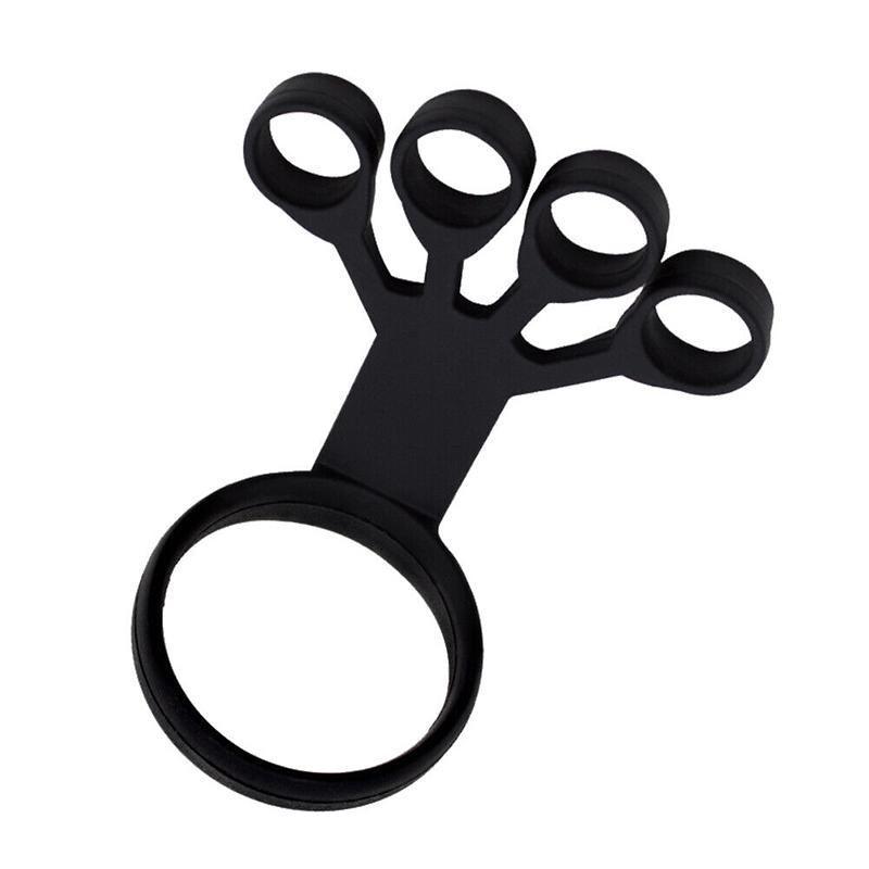 Finger Exerciser Strength Gripper Forearm Trainer Hand Grip Strengthener Therapy - 2# Black (21LB)