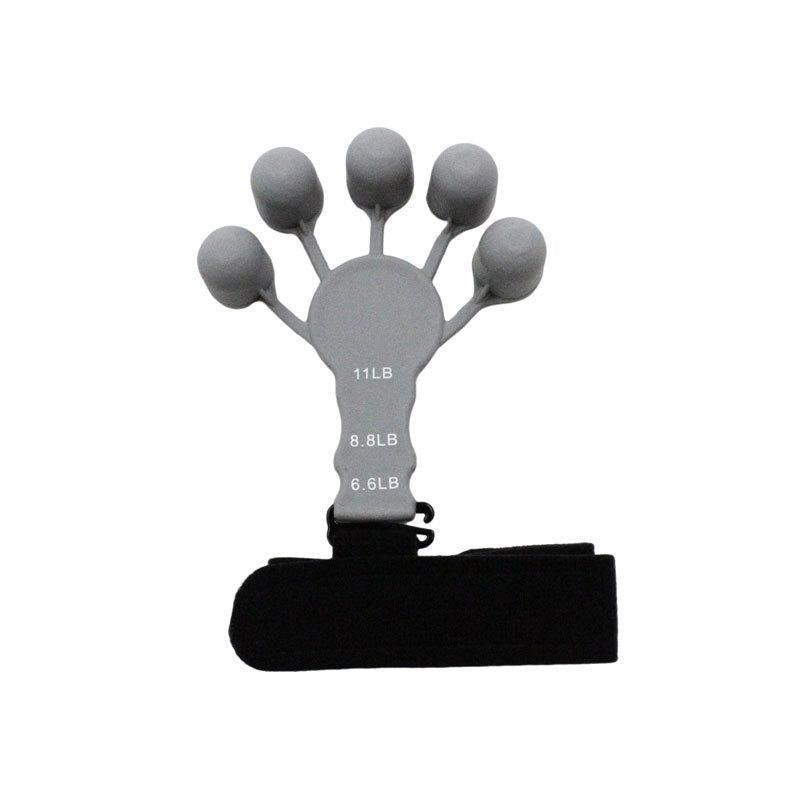 Finger Exerciser Strength Gripper Forearm Trainer Hand Grip Strengthener Therapy - 2# Grey (11LB)