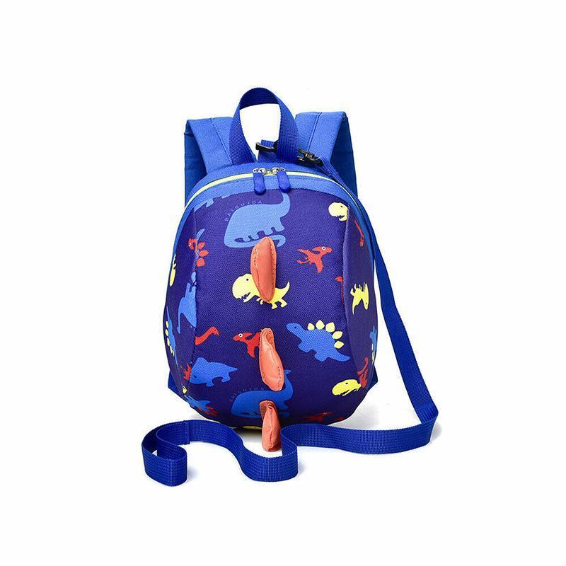 Kids Safety Harness Backpack Toddler Leash Dinosaur Bag Child Anti Lost - pink