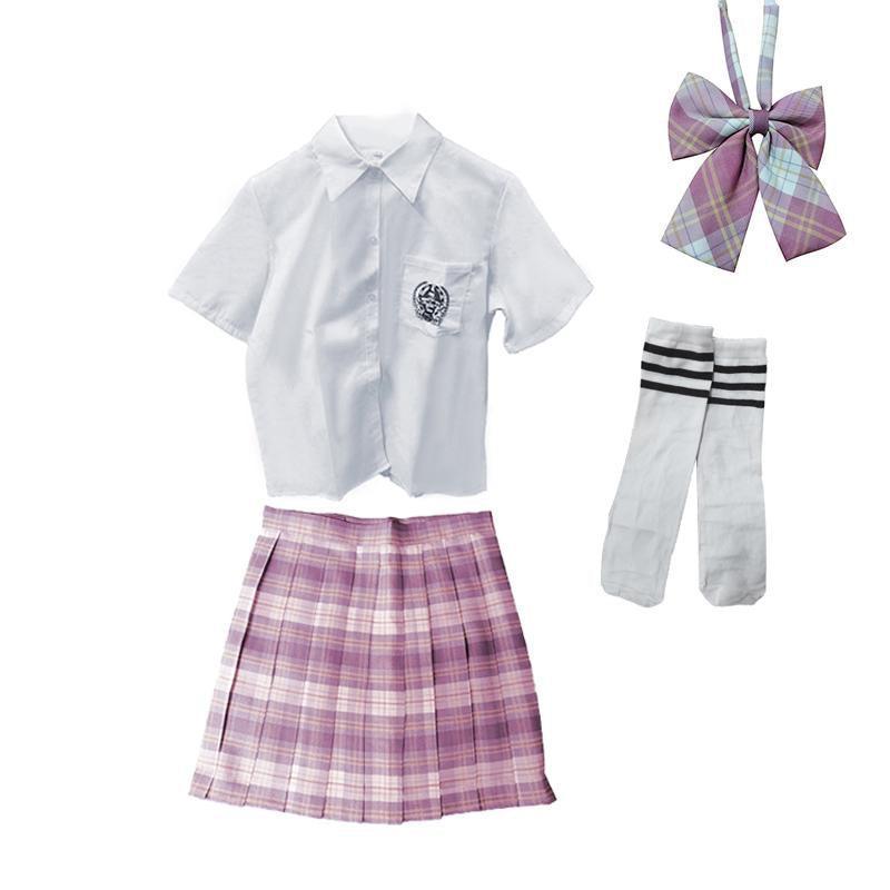 Women Girls School Pleated Skirt Summer High Waist  Tartan Short Skirt AU Stock - 2XL