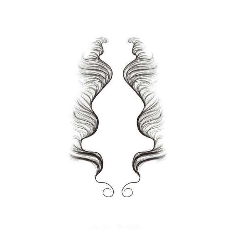 Hairline Edge Tattoo Stickers - Curly Fringe Decals for Women Styling - 9