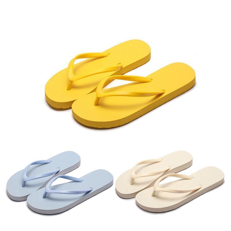 Slippers For Women Casual Fashion Bohemian Beach Shoes Flip Flops Flat Shoes - Beige
