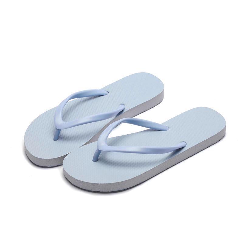 Slippers For Women Casual Fashion Bohemian Beach Shoes Flip Flops Flat Shoes - Light Blue