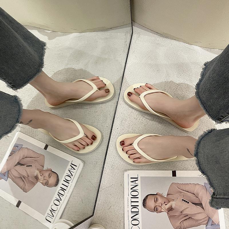 Slippers For Women Casual Fashion Bohemian Beach Shoes Flip Flops Flat Shoes - Yellow