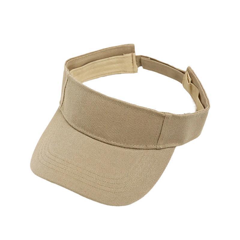 Women Adjustable UV Protection Sport Visor Cap Beach Sun Hat New Stylish Design - White