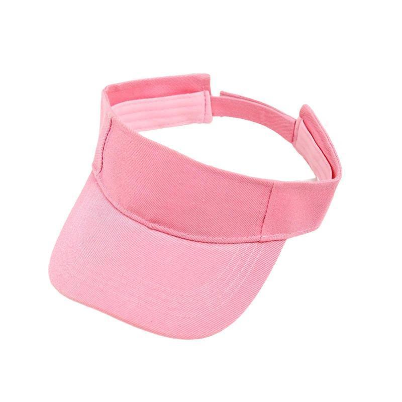 Women Adjustable UV Protection Sport Visor Cap Beach Sun Hat New Stylish Design - Black