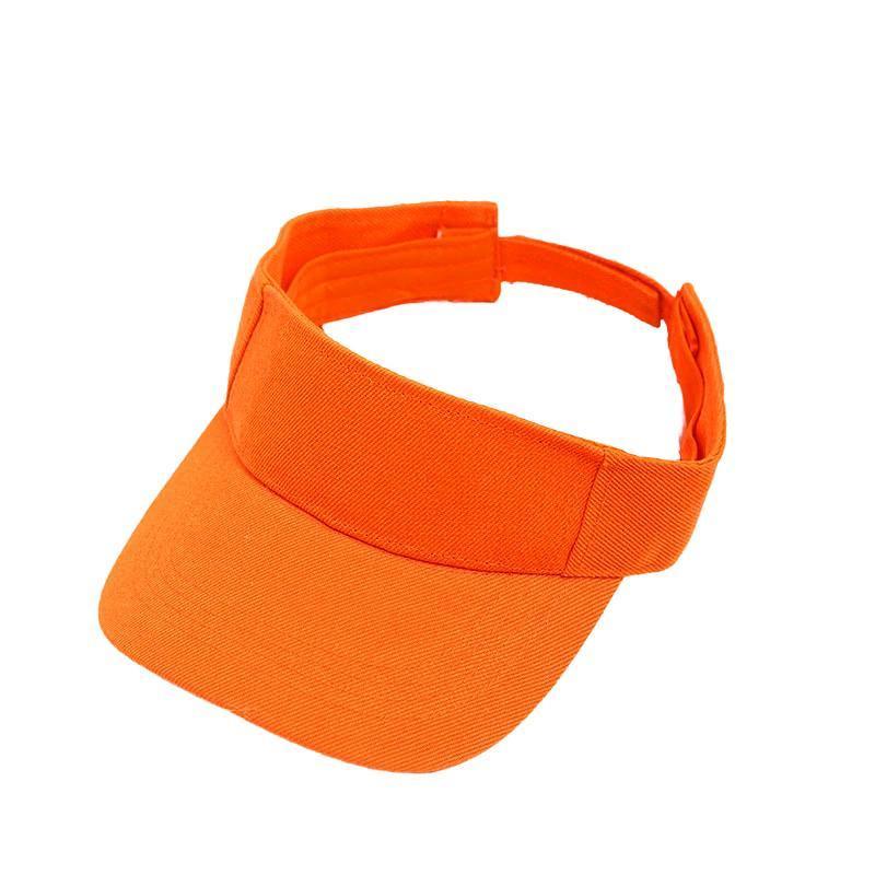 Women Adjustable UV Protection Sport Visor Cap Beach Sun Hat New Stylish Design - Wine Red