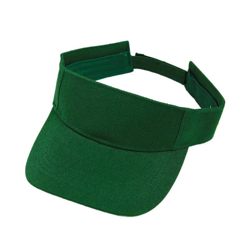 Women Adjustable UV Protection Sport Visor Cap Beach Sun Hat New Stylish Design - Wine Red