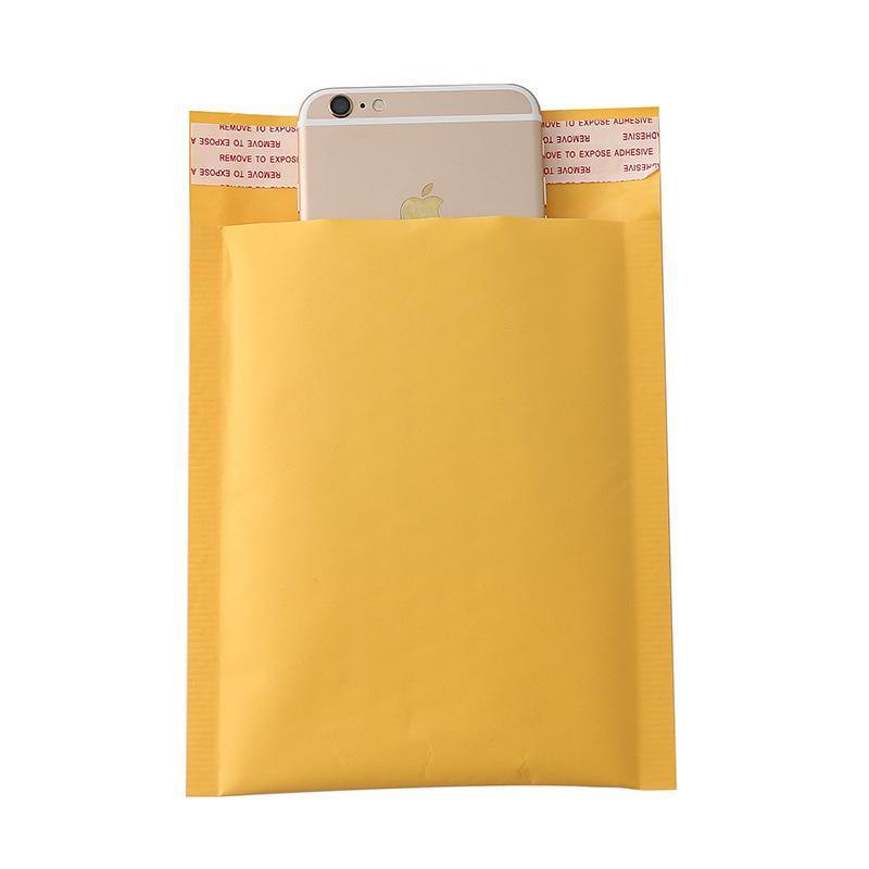 25PCS Poly Bubble Mailer Yellow Colour Multi-Size Plastic Padded Bag - 25PCS-13*18CM