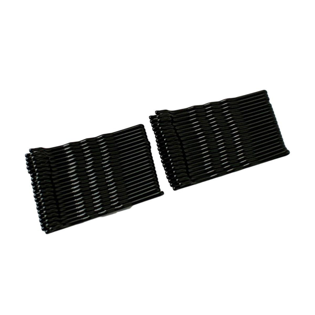 40 PCS Short Black Waved Hair Pins Bobby Pins Grips Salon Dance Hair Accessories - Long Wave Clip