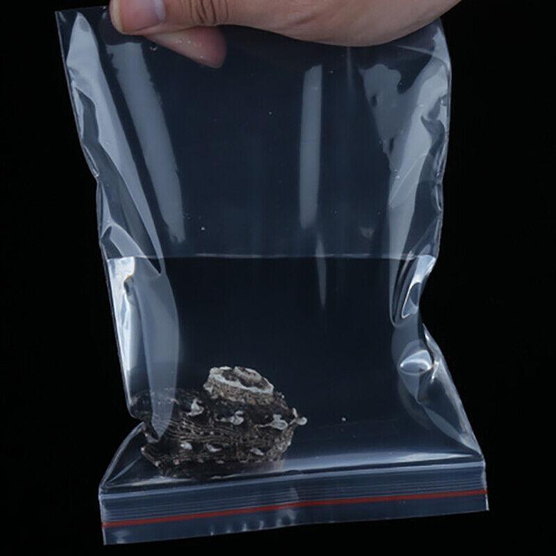 100X Bulk Clear Resealable PE Plastic Zip Bags - 16*24cm 100PCS