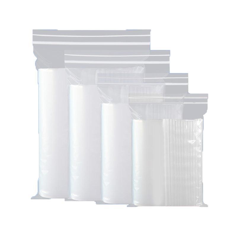 100X Bulk Clear Resealable PE Plastic Zip Bags - 8*12cm 100PCS