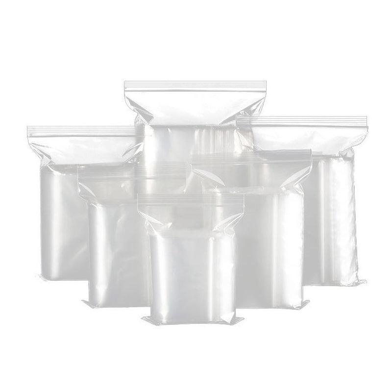 10/100PCS Thick Resealable Ziplock Bags in 12 Sizes Zip Lock Plastic Bags - 4x6cm-100pcs