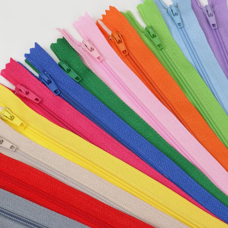 20PCS Closed End Nylon Zippers Tailor Sewer DIY Craft Sewing 20cm - Black