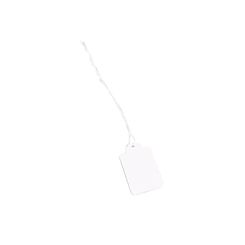500PCS White Strung Tags Labels Retail Luggage Jewelry price tags with string - 1.5*2.5cm