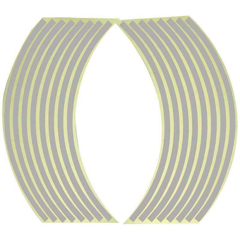 18inch Reflective Rim Tape Wheel Stripe Decal Trim Sticker For Car Motorcycle - Reflective Red