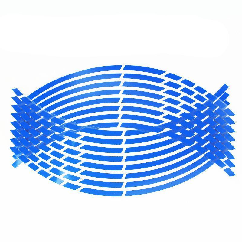 18inch Reflective Rim Tape Wheel Stripe Decal Trim Sticker For Car Motorcycle - Reflective Silver