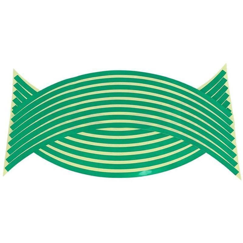 18inch Reflective Rim Tape Wheel Stripe Decal Trim Sticker For Car Motorcycle - Reflecstive 7-Colour