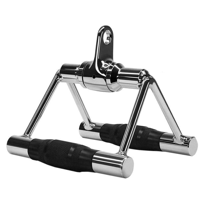 Cable Pulley Attachment Tricep Rope V Grip LAT Pull Down Gym Accessory - Tricep Press-Down Bar