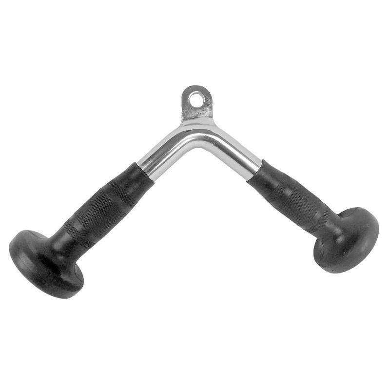 Cable Pulley Attachment Tricep Rope V Grip LAT Pull Down Gym Accessory - Revolving Straight Bar