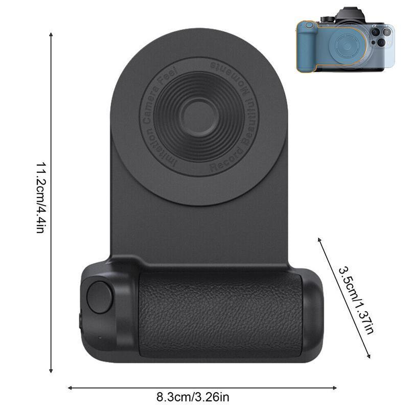 Bluetooth Camera Grip Handle for Phone Photography Bracket - Blue