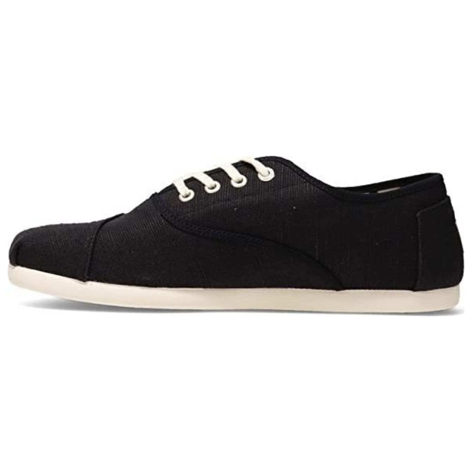 TOMS Heritage Mens Canvas Casual Shoes Sneakers Lace Up Low Cut - Black - US 9